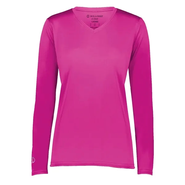 Holloway Women's Momentum Long Sleeve V-Neck T-Shirt... from ASI 84358 S&S Activewear