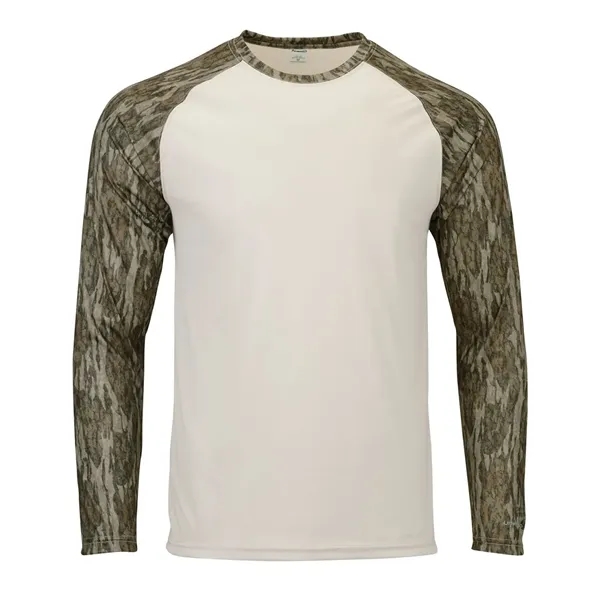 Paragon Jackson Mossy Oak Colorblocked Long Sleeve T-Shirt... from ASI 84358 S&S Activewear