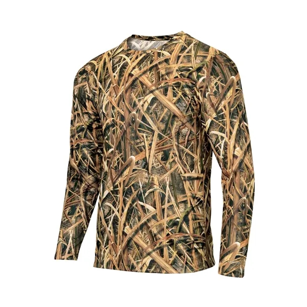 Paragon Oxford Performance Camo Print Long Sleeve T-Shirt... from ASI 84358 S&S Activewear