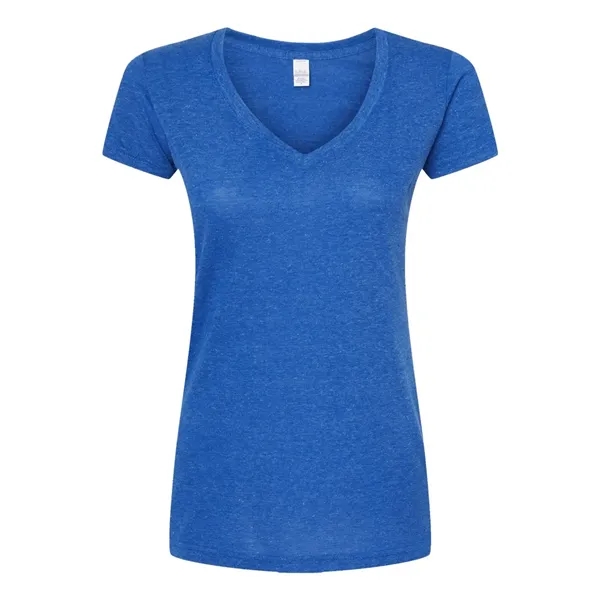 Tultex Women's Poly-Rich V-Neck T-Shirt... from ASI 84358 S&S Activewear