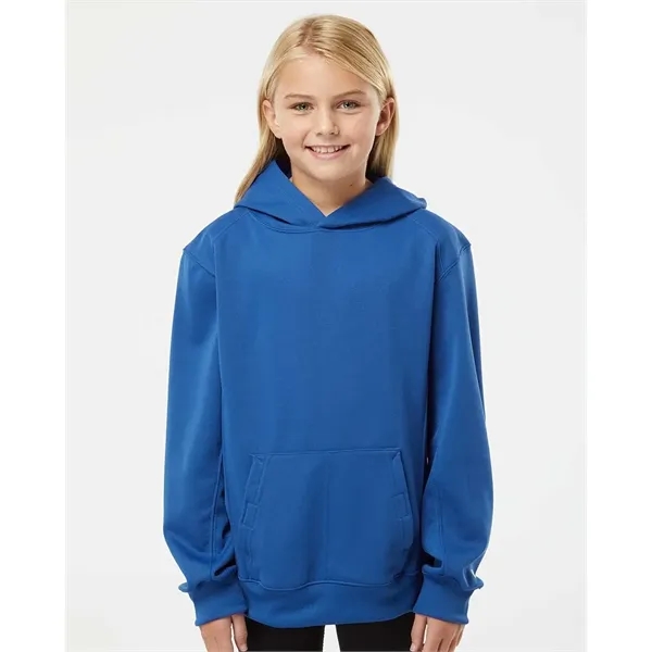 Youth moisture-management pullover hooded sweatshirt. Blank product.... from ASI 84358 S&S Activewear