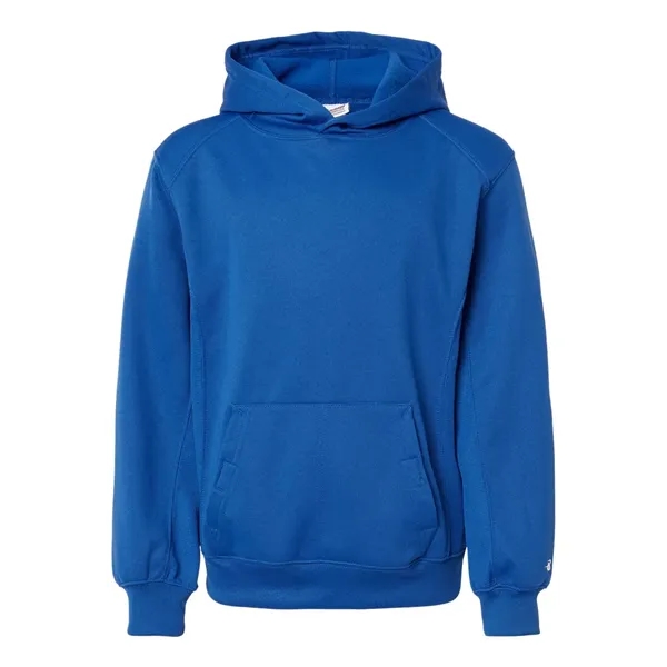 Youth moisture-management pullover hooded sweatshirt. Blank product.... from ASI 84358 S&S Activewear