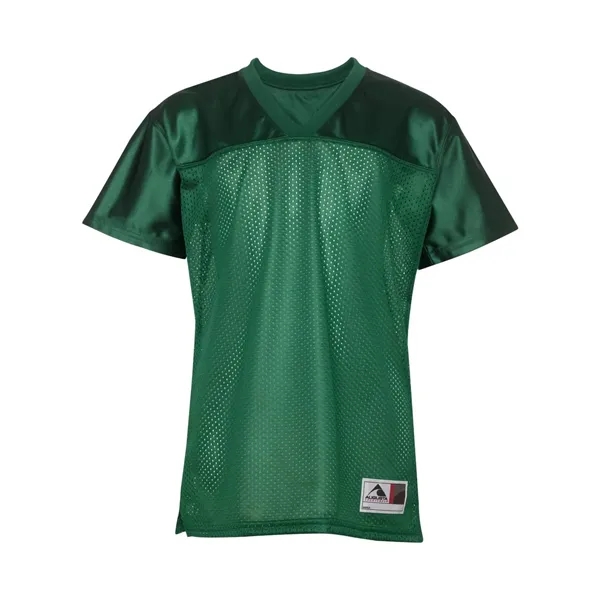 3.35 oz., 100% polyester tricot mesh Juniors' replica football t-shirt.... from ASI 84358 S&S Activewear