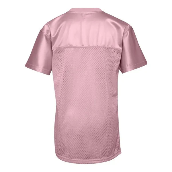 3.35 oz., 100% polyester tricot mesh Juniors' replica football t-shirt.... from ASI 84358 S&S Activewear