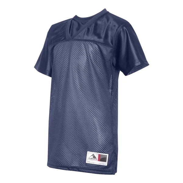 3.35 oz., 100% polyester tricot mesh Juniors' replica football t-shirt.... from ASI 84358 S&S Activewear