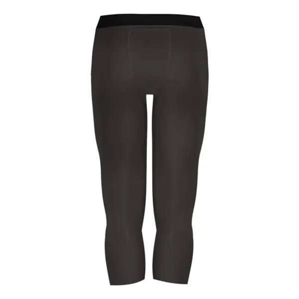 Calf length compression tights with exposed elastic waistband, youth... from ASI 84358 S&S Activewear