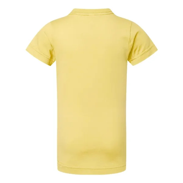 Girls' longer length t-shirt with taped neck. Blank product.... from ASI 84358 S&S Activewear