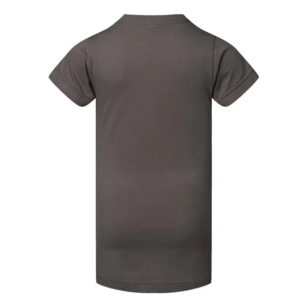 Girls' longer length t-shirt with taped neck. Blank product.... from ASI 84358 S&S Activewear