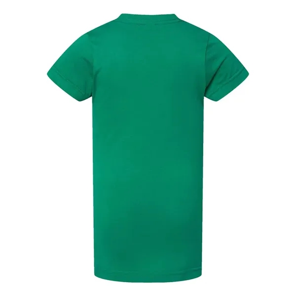 Girls' longer length t-shirt with taped neck. Blank product.... from ASI 84358 S&S Activewear