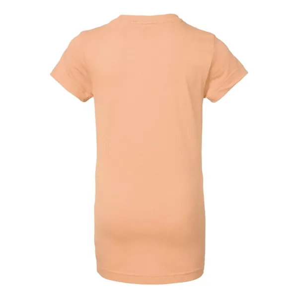 Girls' longer length t-shirt with taped neck. Blank product.... from ASI 84358 S&S Activewear