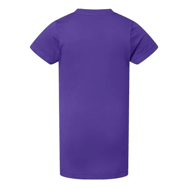Girls' longer length t-shirt with taped neck. Blank product.... from ASI 84358 S&S Activewear