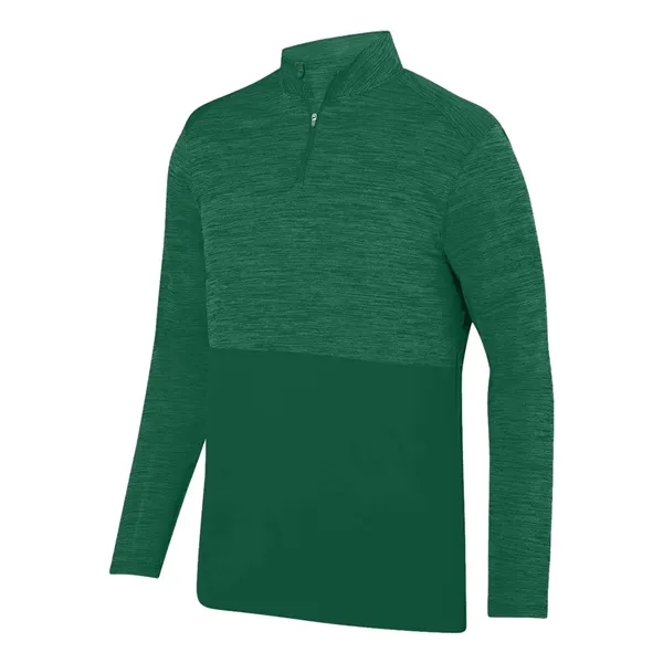 Shadow Tonal Heather Quarter-Zip... from ASI 84358 S&S Activewear