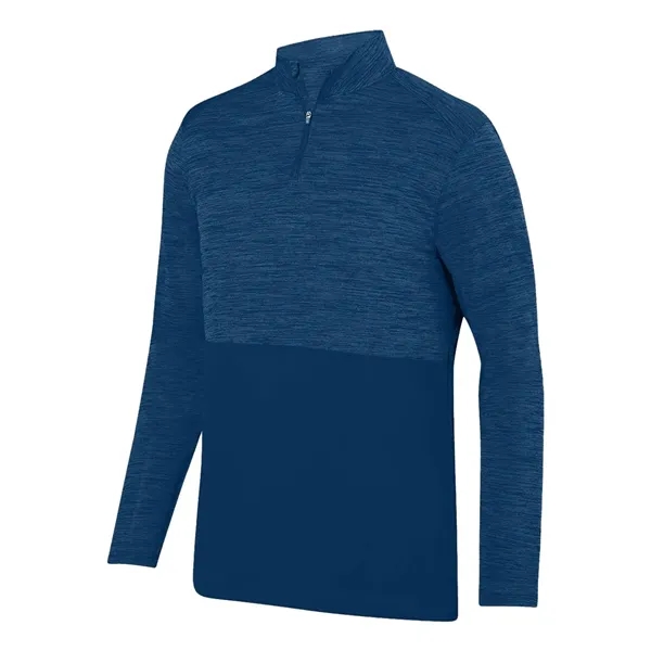 Shadow Tonal Heather Quarter-Zip... from ASI 84358 S&S Activewear