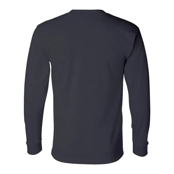 Adult pre-shrunk 100% cotton long sleeve t-shirt, union made. Blank product.... from ASI 84358 S&S Activewear
