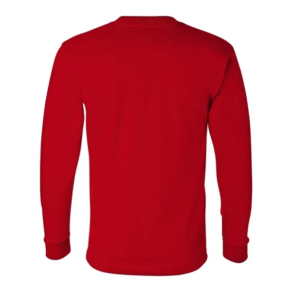 Adult pre-shrunk 100% cotton long sleeve t-shirt, union made. Blank product.... from ASI 84358 S&S Activewear