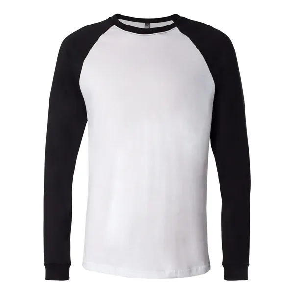 Adult long sleeve raglan baseball t-shirt. Blank product.... from ASI 84358 S&S Activewear