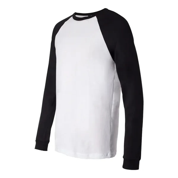 Adult long sleeve raglan baseball t-shirt. Blank product.... from ASI 84358 S&S Activewear
