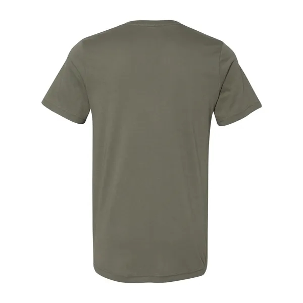 Adult short sleeve v-neck t-shirt with hemmed sleeves. Blank product.... from ASI 84358 S&S Activewear