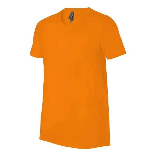 Adult short sleeve v-neck t-shirt with hemmed sleeves. Blank product.... from ASI 84358 S&S Activewear