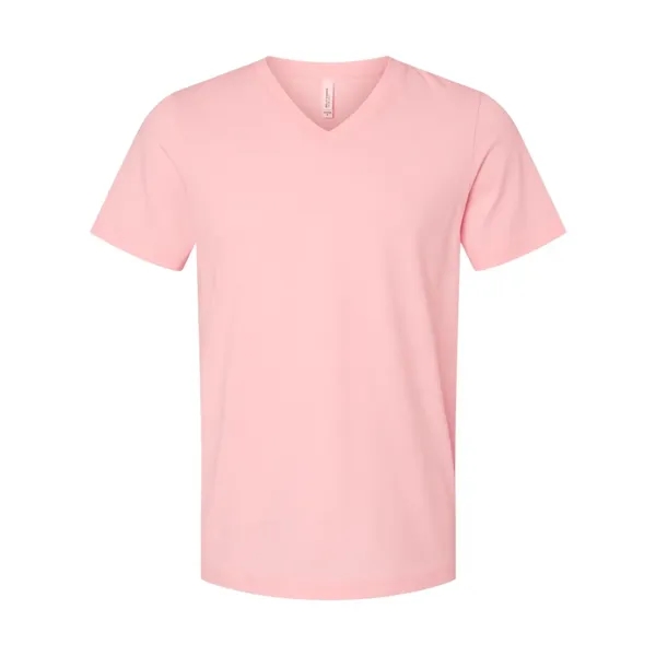 Adult short sleeve v-neck t-shirt with hemmed sleeves. Blank product.... from ASI 84358 S&S Activewear