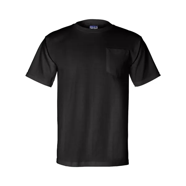 Adult pre-shrunk 100% cotton short sleeve t-shirt with a pocket, union... from ASI 84358 S&S Activewear