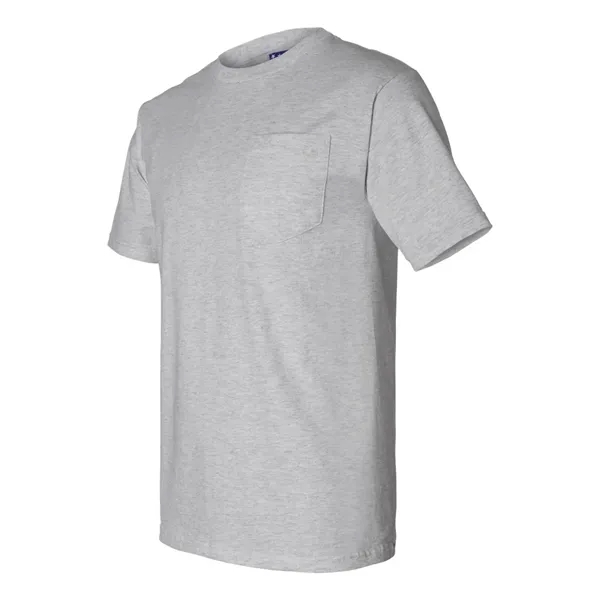 Adult pre-shrunk 100% cotton short sleeve t-shirt with a pocket, union... from ASI 84358 S&S Activewear