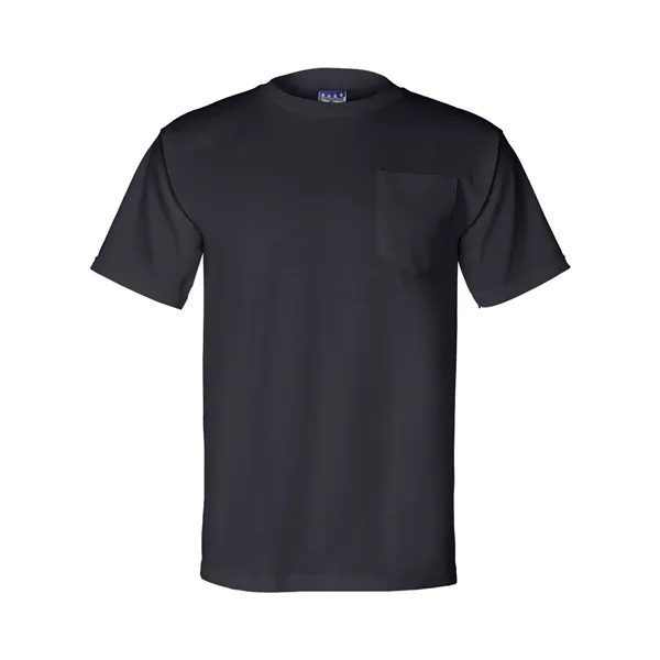Adult pre-shrunk 100% cotton short sleeve t-shirt with a pocket, union... from ASI 84358 S&S Activewear