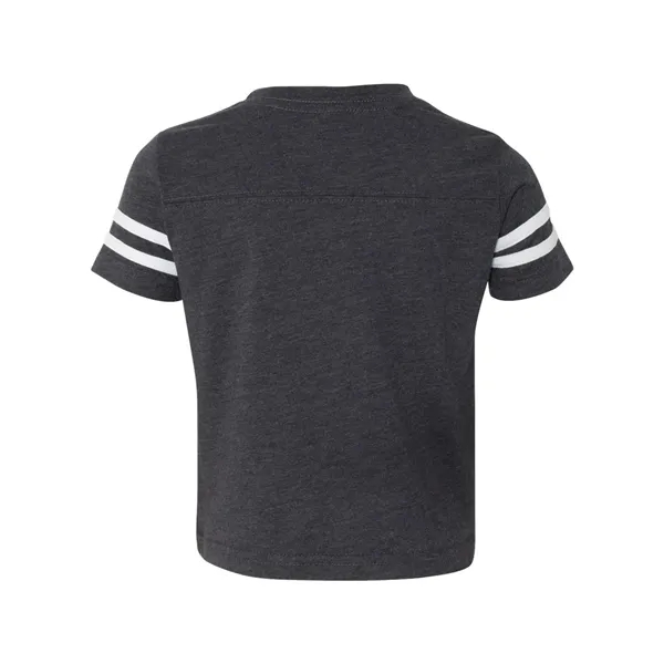 Football jersey tee for toddlers with white stripes on the sleeves,... from ASI 84358 S&S Activewear