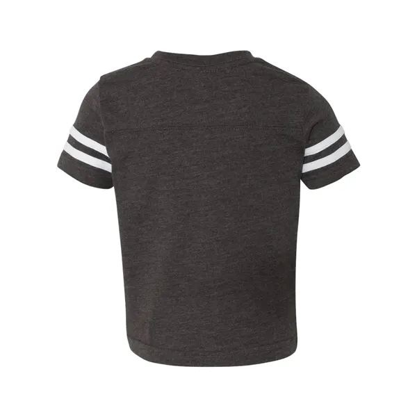Football jersey tee for toddlers with white stripes on the sleeves,... from ASI 84358 S&S Activewear