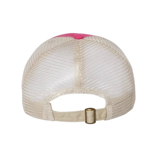 Ultra-soft contrast stitch mesh cap. Blank product.... from ASI 84358 S&S Activewear