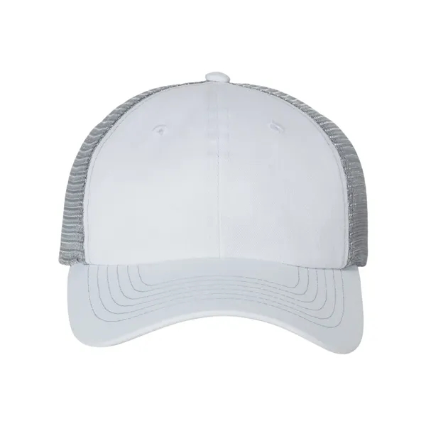 Ultra-soft contrast stitch mesh cap. Blank product.... from ASI 84358 S&S Activewear
