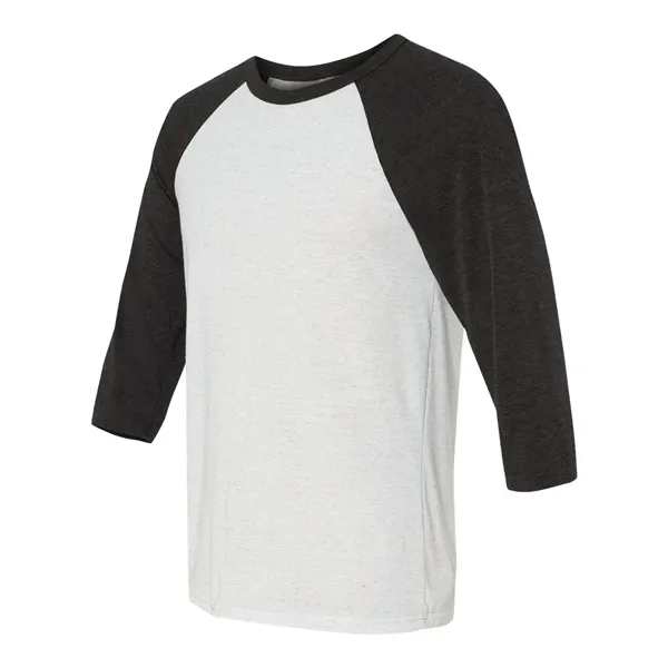 Unisex three-quarter sleeve baseball T-shirt with a retail fit, side seams,... from ASI 84358 S&S Activewear