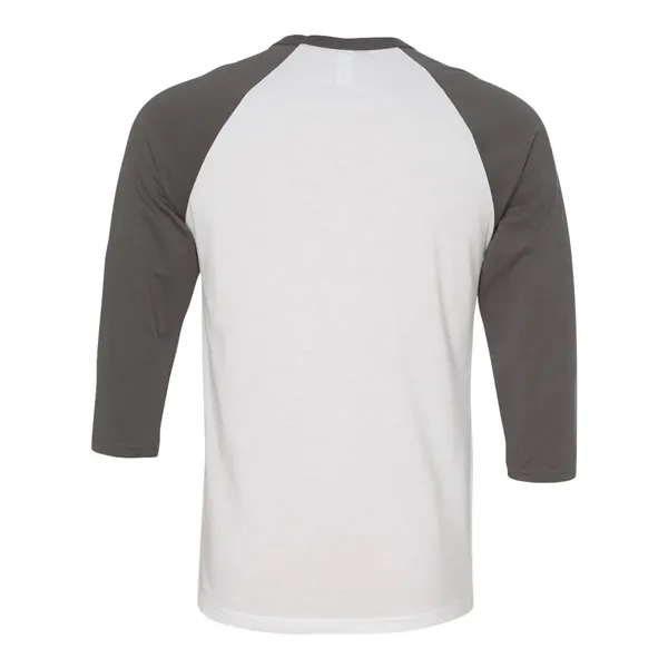 Unisex three-quarter sleeve baseball T-shirt with a retail fit, side seams,... from ASI 84358 S&S Activewear
