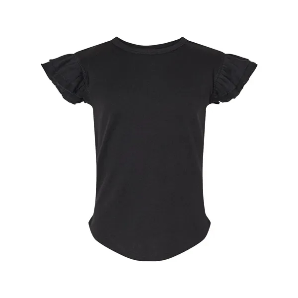 Rabbit Skins Toddler Flutter Sleeve Tee... from ASI 84358 S&S Activewear