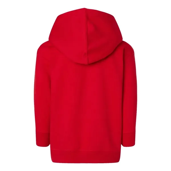 Toddler zip fleece hoodie made of cotton/polyester with double-needle, topstitched, and... from ASI 84358 S&S Activewear