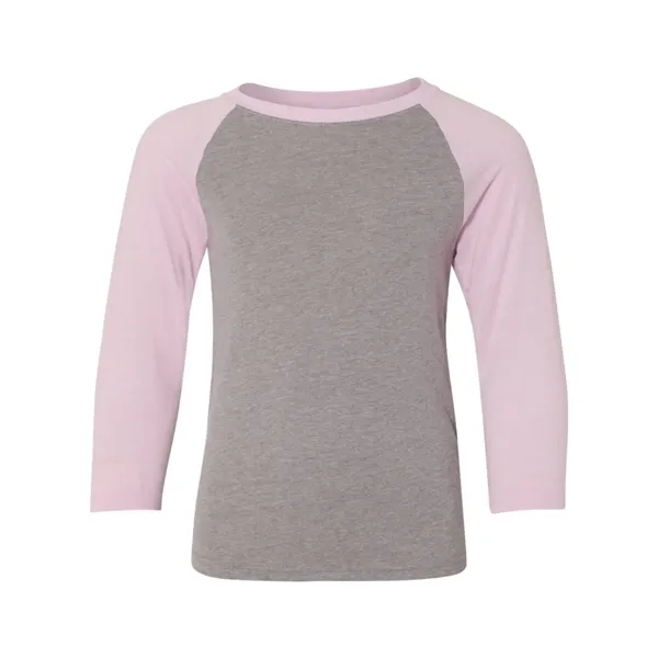 Youth CVC three-quarter sleeve raglan t-shirt with contrasting colors for body... from ASI 84358 S&S Activewear