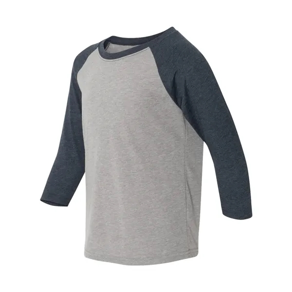 Youth CVC three-quarter sleeve raglan t-shirt with contrasting colors for body... from ASI 84358 S&S Activewear