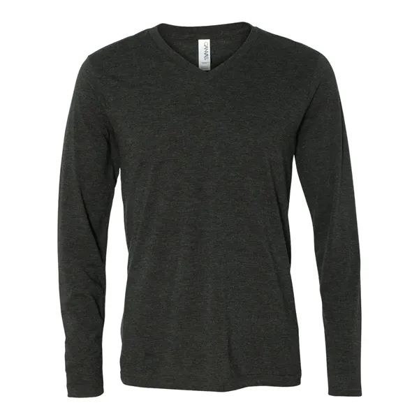 Lightweight and artful long sleeve V-neck T-shirt. Blank product.... from ASI 84358 S&S Activewear