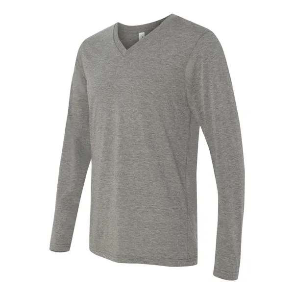 Lightweight and artful long sleeve V-neck T-shirt. Blank product.... from ASI 84358 S&S Activewear