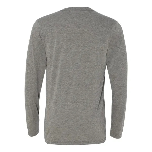 Lightweight and artful long sleeve V-neck T-shirt. Blank product.... from ASI 84358 S&S Activewear