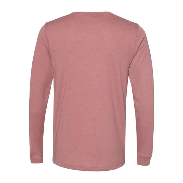 BELLA + CANVAS Unisex Heather CVC Long Sleeve Tee... from ASI 84358 S&S Activewear