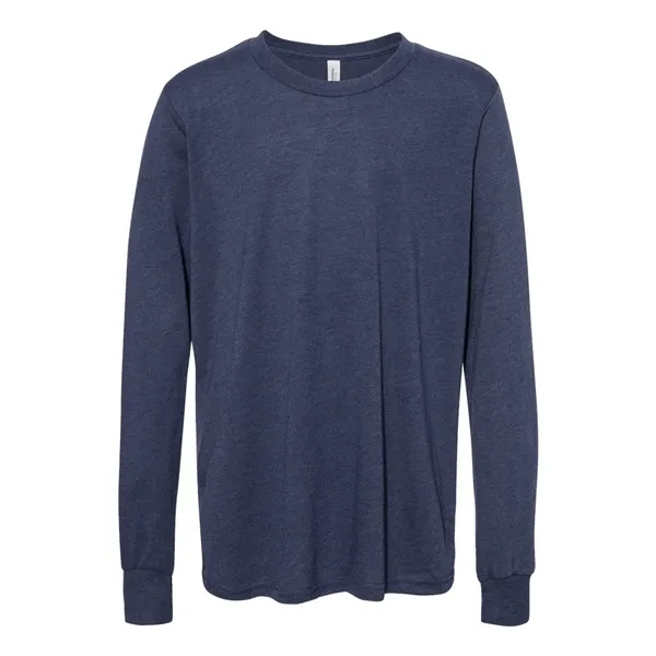BELLA + CANVAS Youth Heather CVC Long Sleeve Tee... from ASI 84358 S&S Activewear