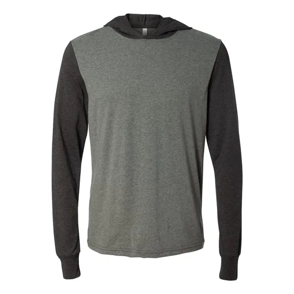 Adult long sleeve jersey hooded t-shirt. Blank product.... from ASI 84358 S&S Activewear