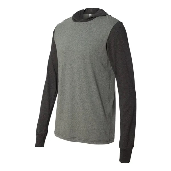 Adult long sleeve jersey hooded t-shirt. Blank product.... from ASI 84358 S&S Activewear