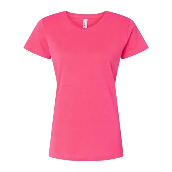 Women's fine jersey longer length T-shirt. Blank product.... from ASI 84358 S&S Activewear