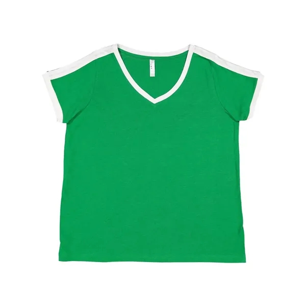 Women's Curvy Soccer Ringer Tee... from ASI 84358 S&S Activewear