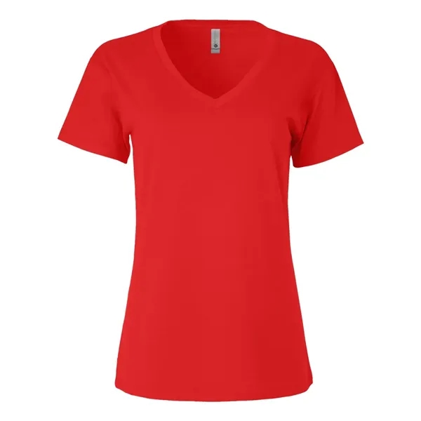 Women's V-neck tee with a relaxed fit, side seams, and a... from ASI 84358 S&S Activewear