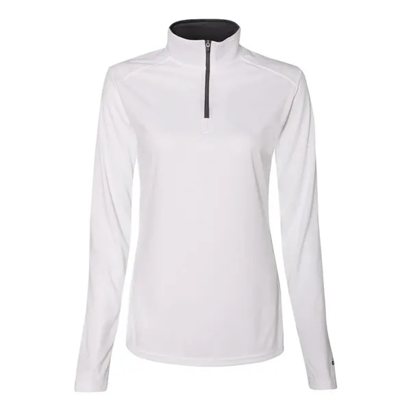 Ladies 1/4 zip pullover with thumb holes... from ASI 84358 S&S Activewear
