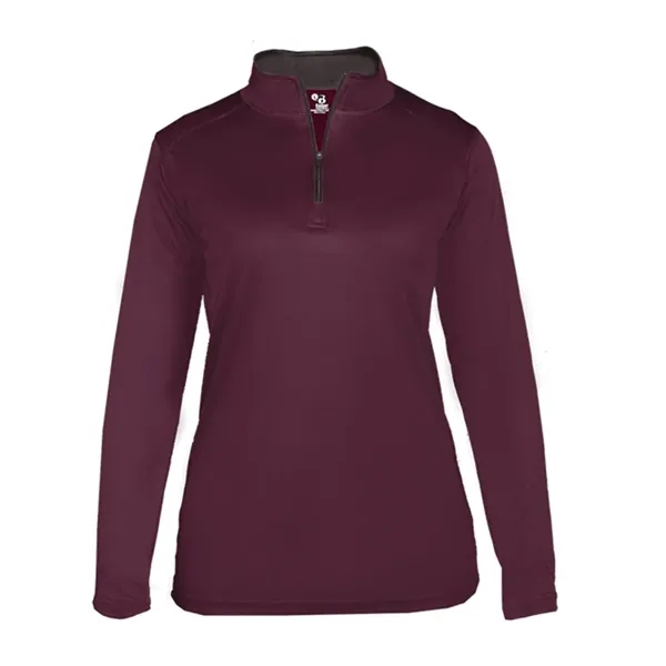 Ladies 1/4 zip pullover with thumb holes... from ASI 84358 S&S Activewear