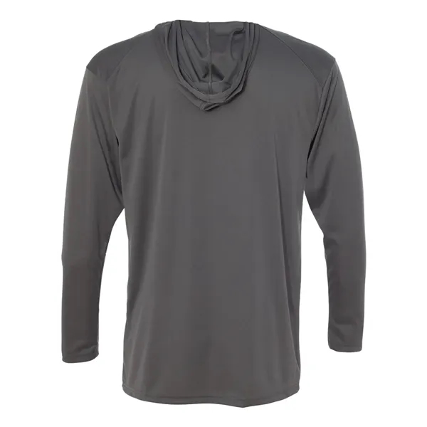 Long-sleeve hooded t-shirt with drawcord... from ASI 84358 S&S Activewear